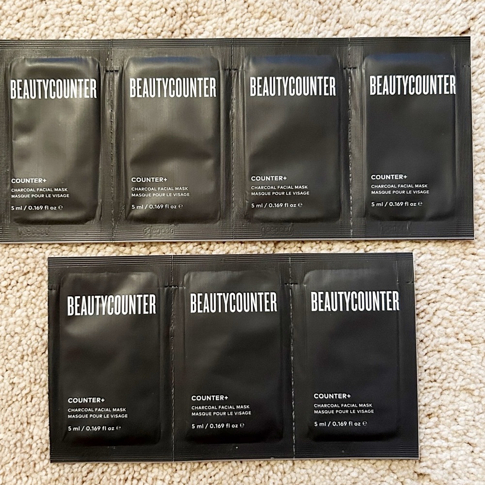 14 Beautycounter Charcoal Mask Applications (7 Travel Packs)
